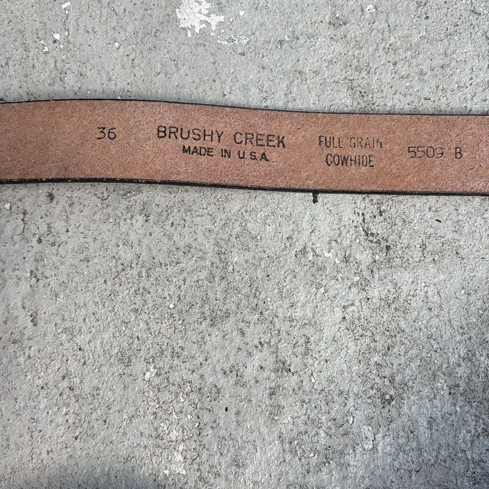 Bushy Creek tooled belt